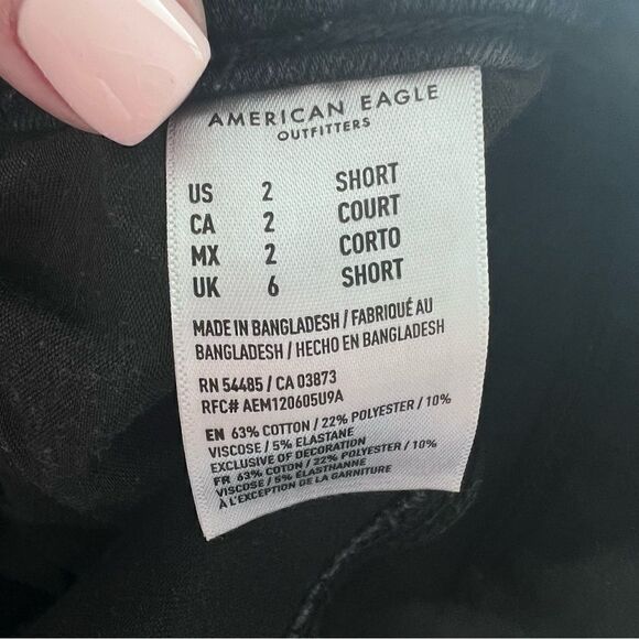 American Eagle 360 NE(X)T Curvy Super Hi-Rise High Waisted Jegging Black Jeans - Picture 10 of 10